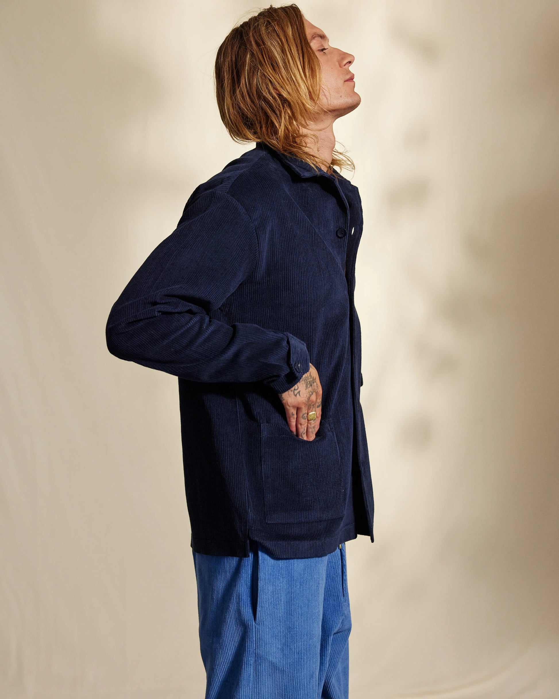 Cedar Corderoy Shirt - Total Eclipse