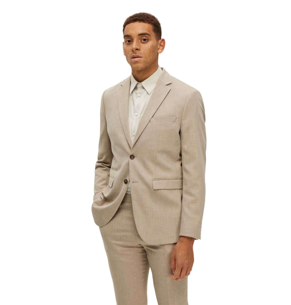 Slim Neil Blazer - Sand