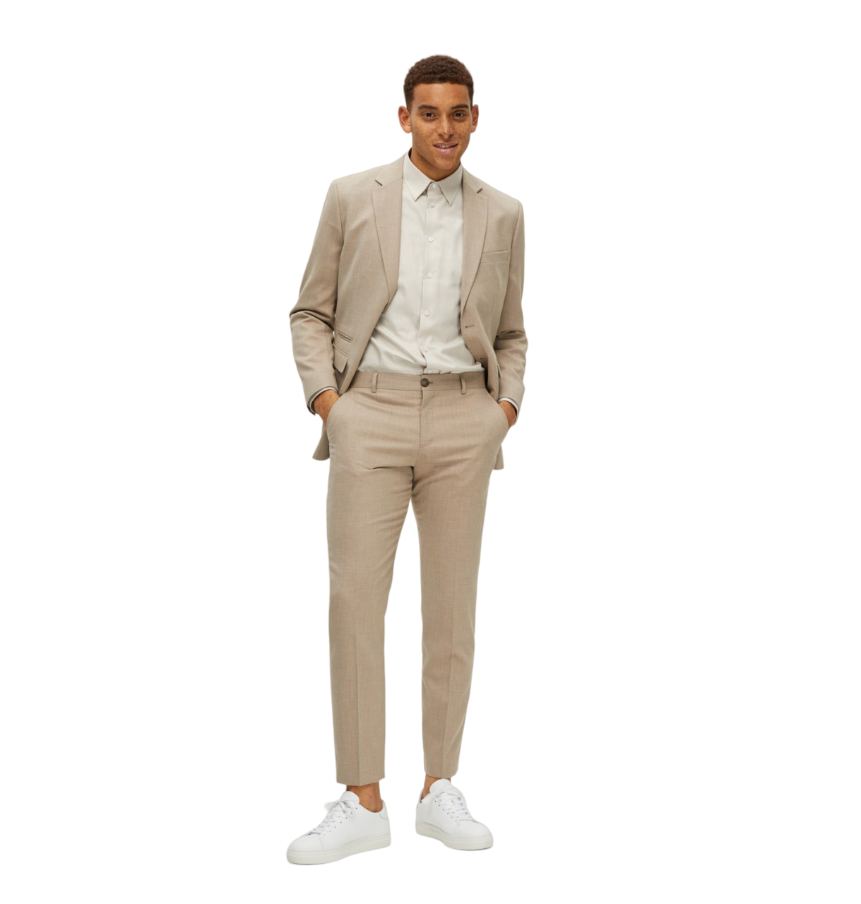 Slim Neil Trousers - Sand