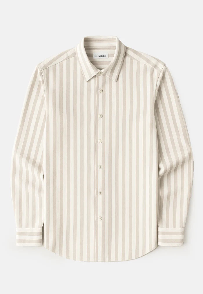 Shift brushed flannel shirt - Moonlight beige