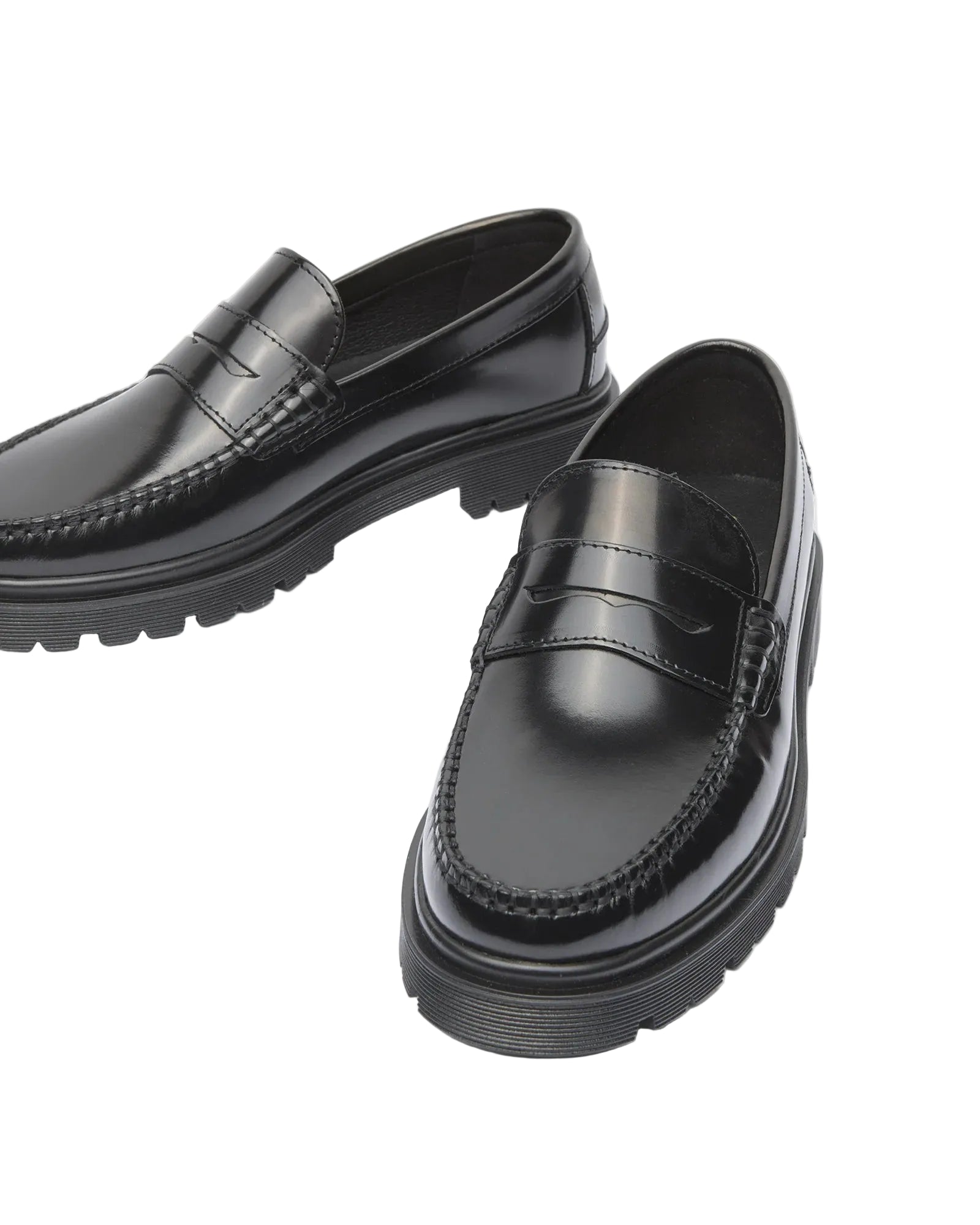 Austin - Black polido leather