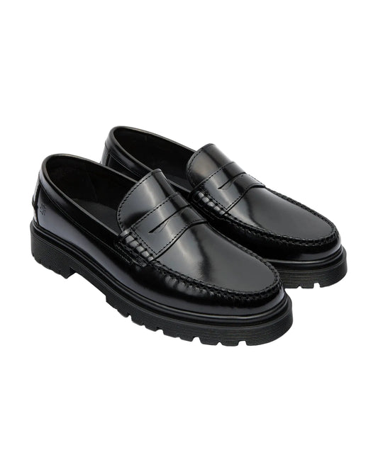 Austin - Black polido leather
