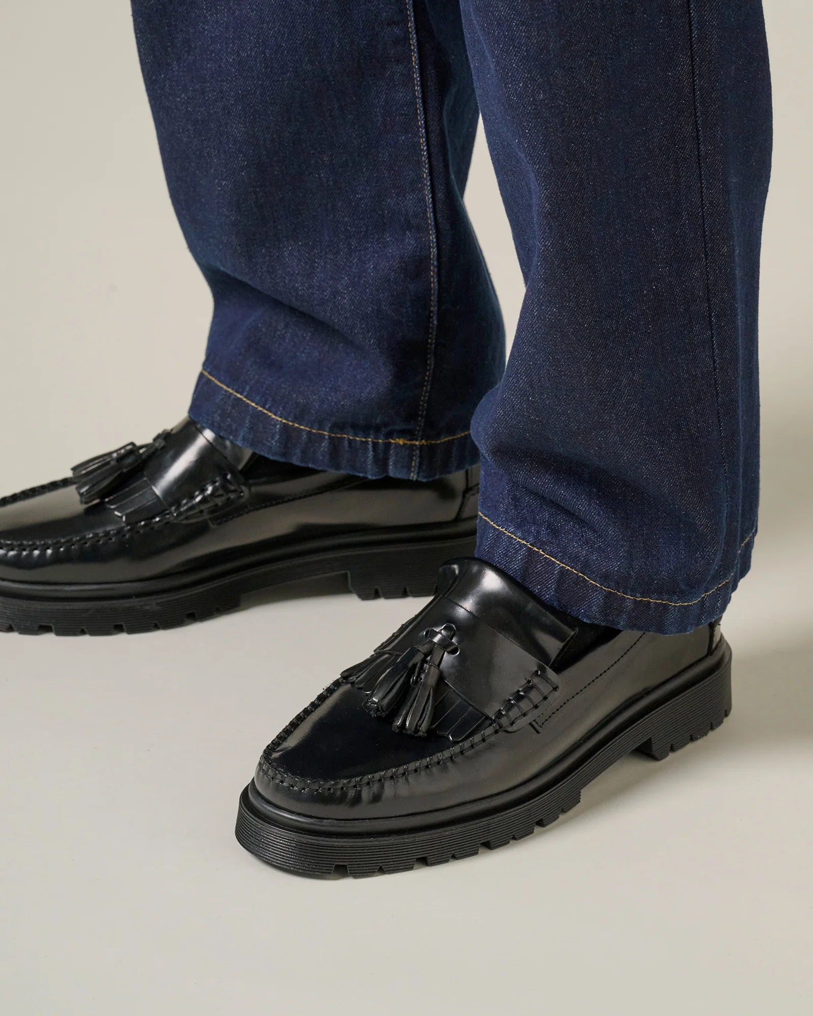 Florida - Black polido leather