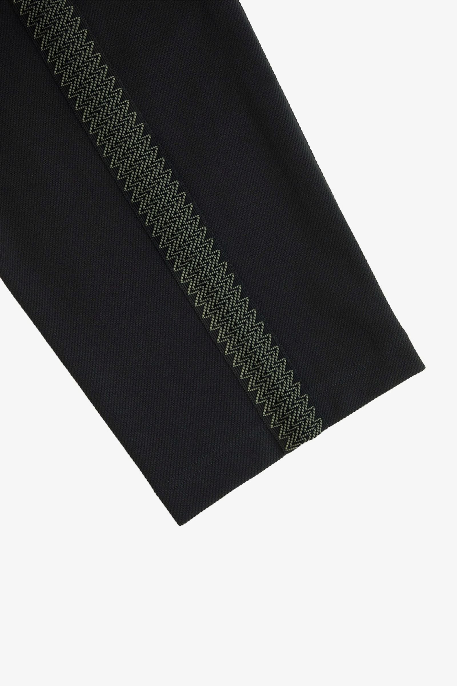 Tennis Grip Taped Track Pant - Black