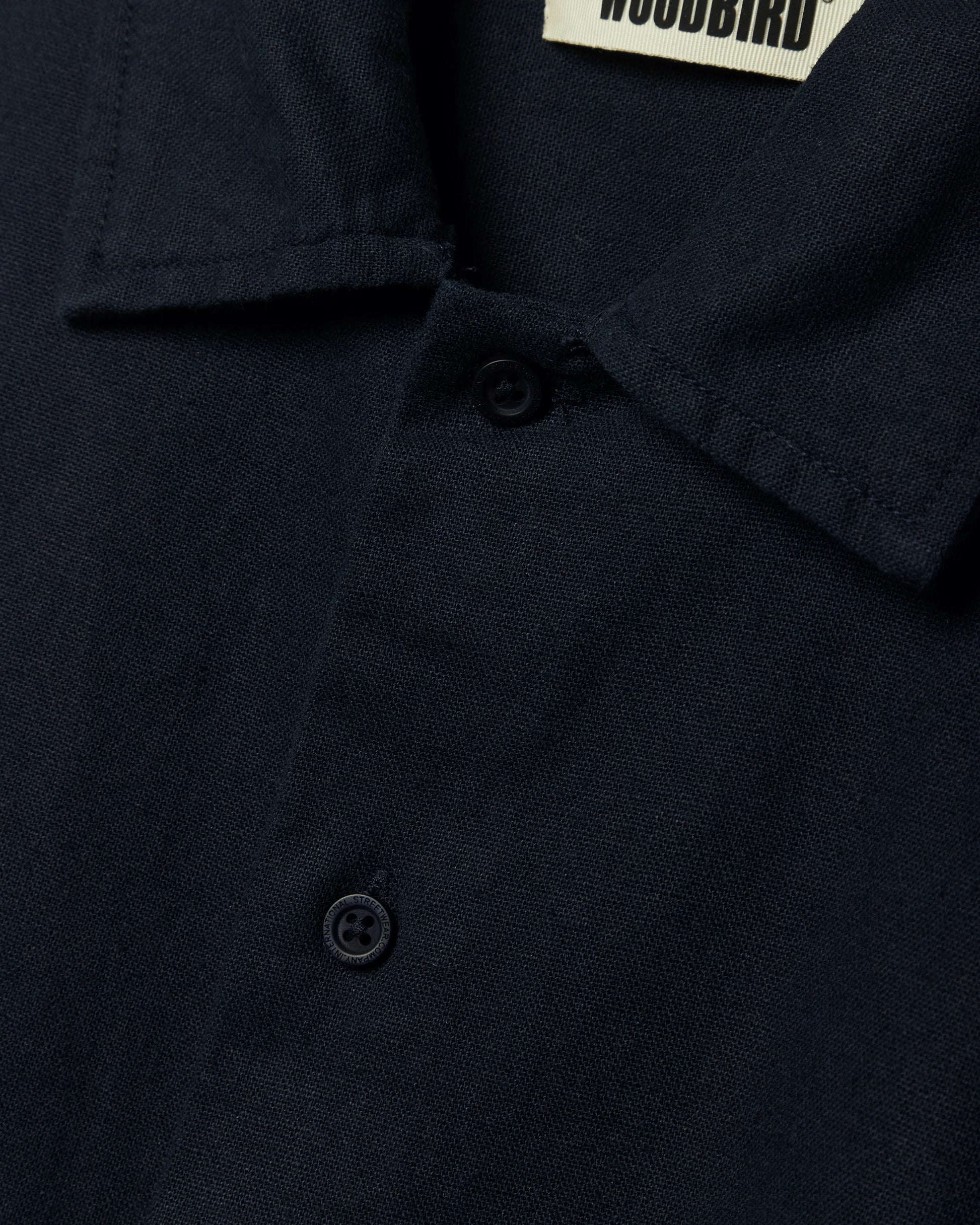 Banks Linen Shirt - Navy