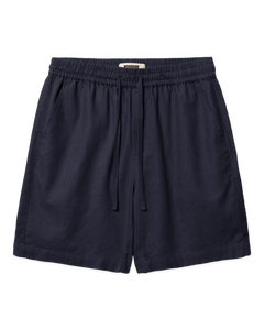 Bommy Linen Shorts - Navy