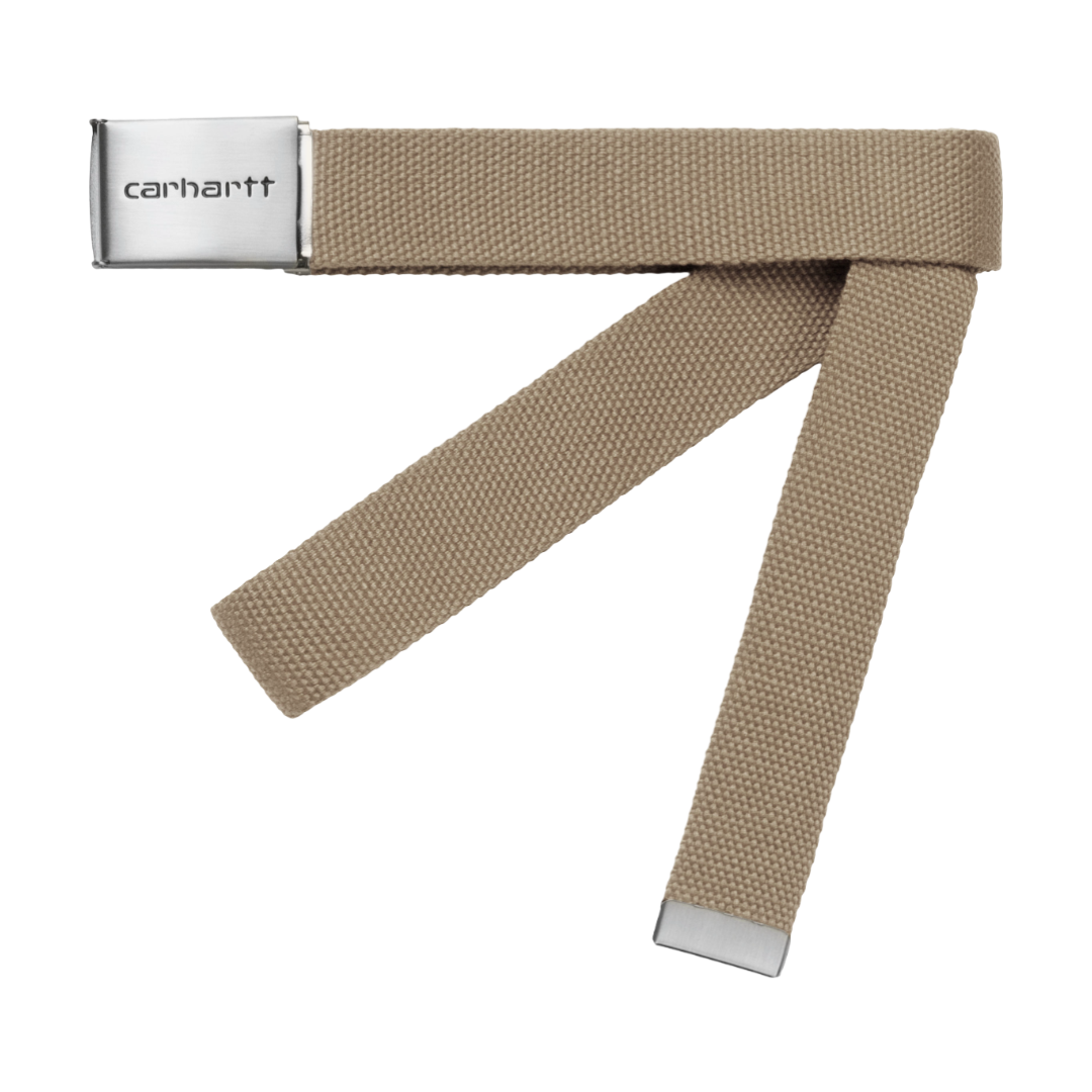 Clip Belt Chrome - Leather