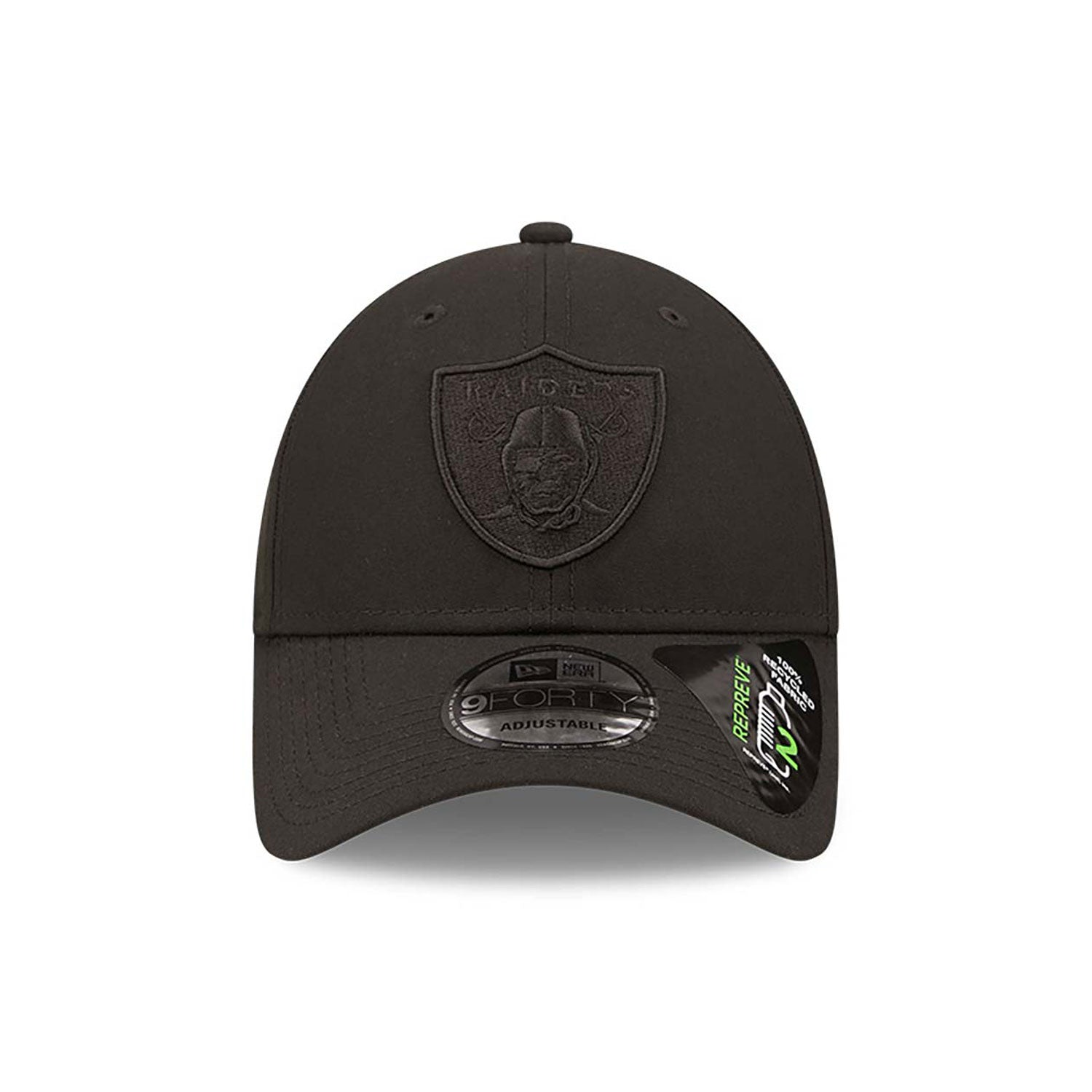 9Forty Repreve Monochrom - Las Vegas Raiders Black/Black