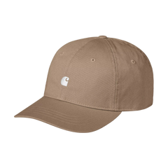 Madison Logo Cap - Leather/White