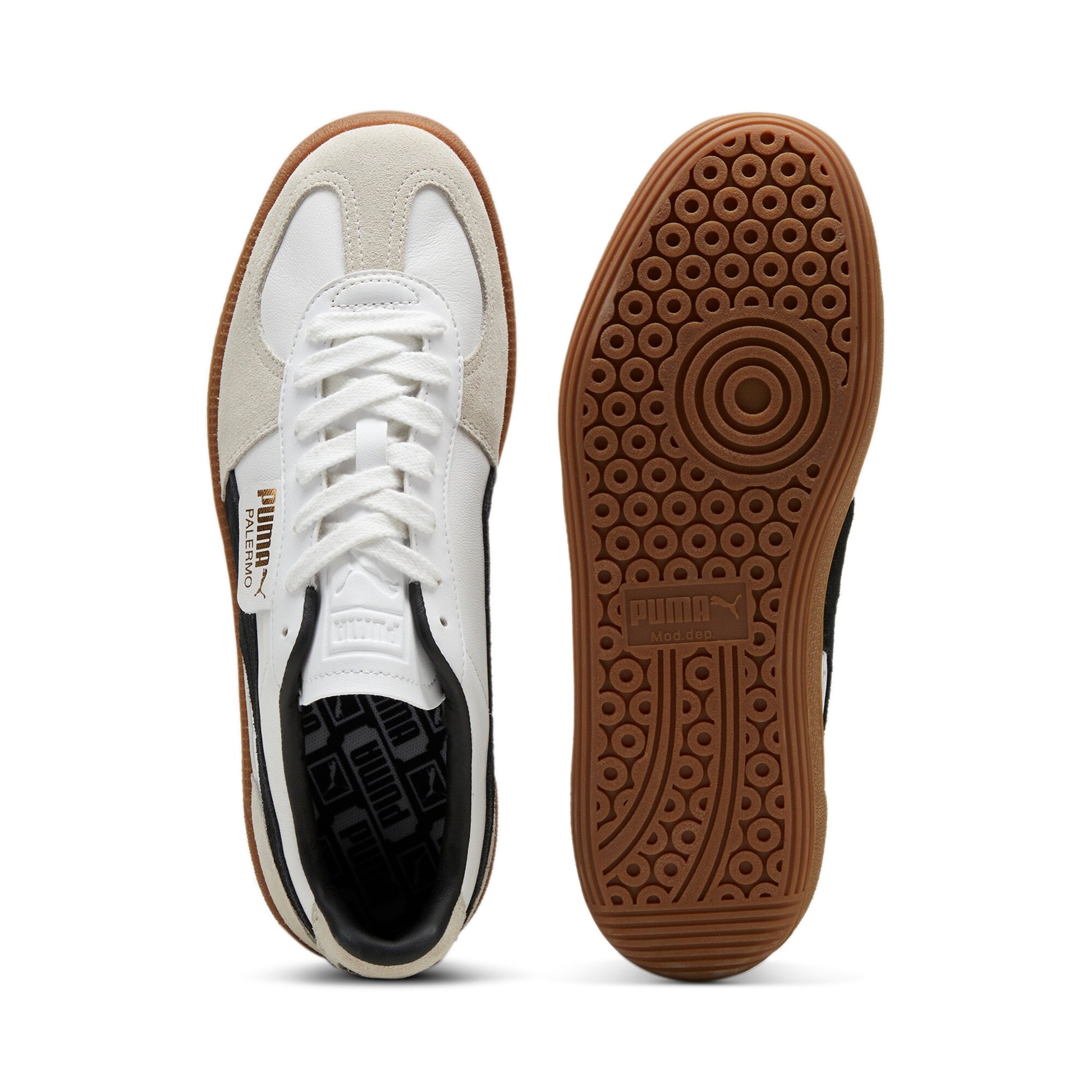 Palermo Lth - White/Black