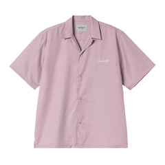 Delray Short-sleeve Shirt - Hortensia/White