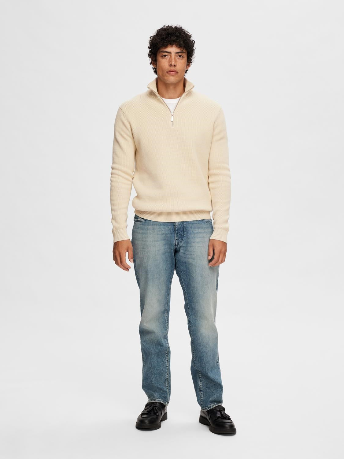 Dane Structure Zip - Oatmeal