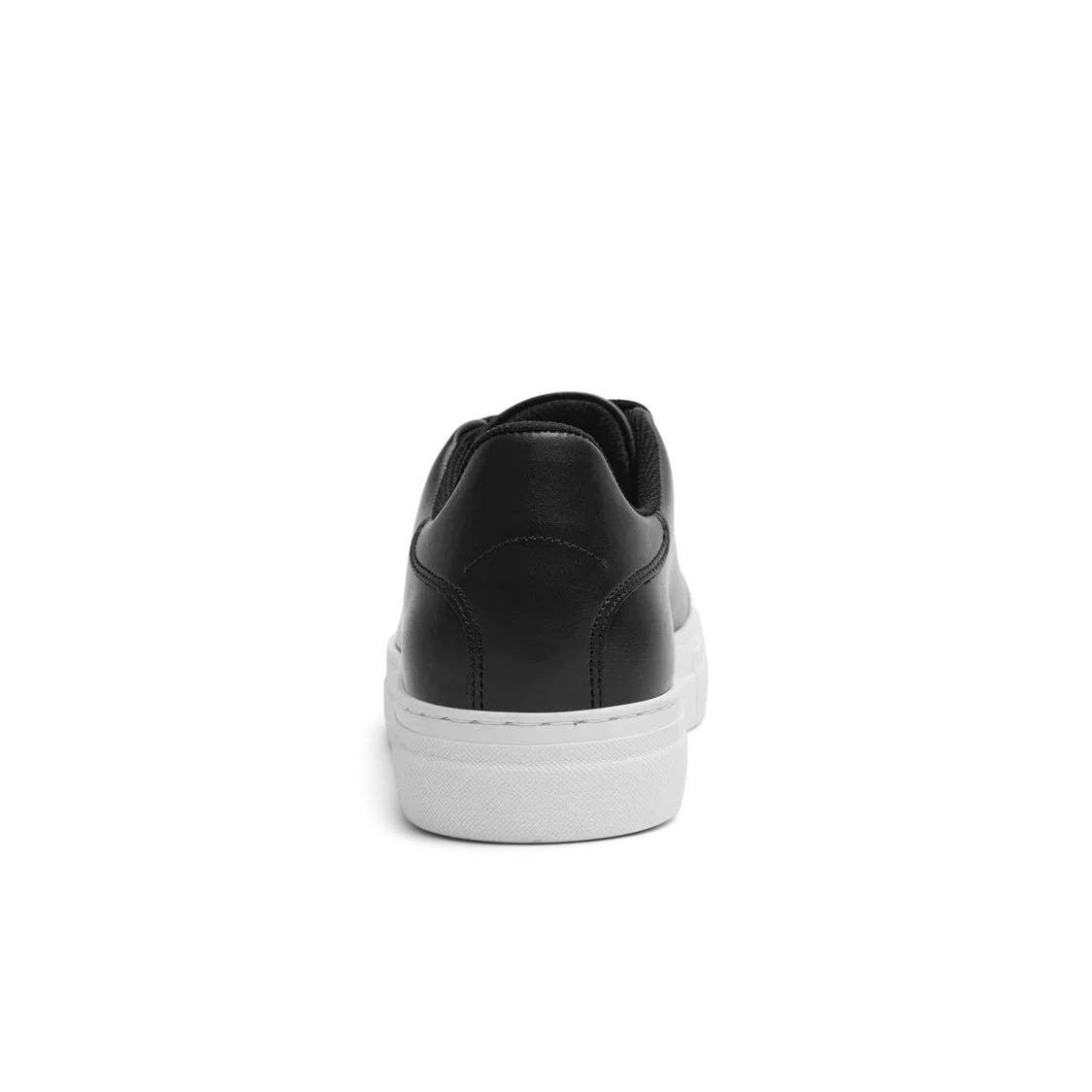 David Chunky Leather Sneaker - Black/White Sole