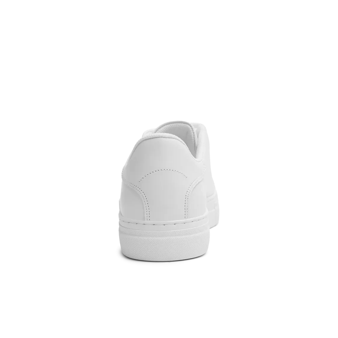 David Chunky Leather Sneaker - White/White sole
