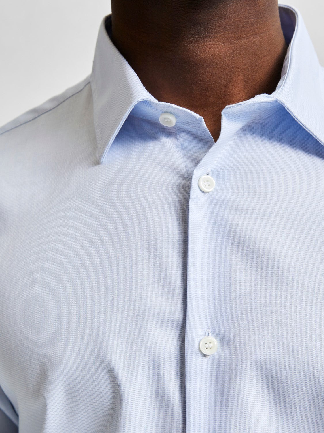 Slim Ethan Shirt Long-Sleeve - Light Blue