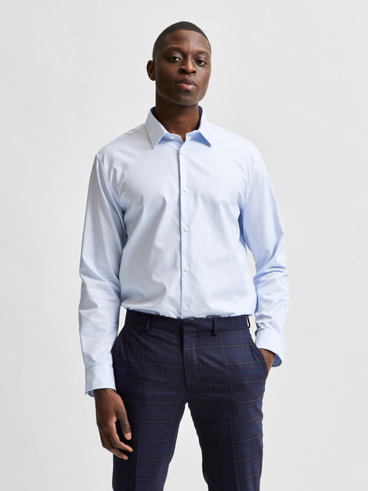 Slim Ethan Shirt Long-Sleeve - Light Blue