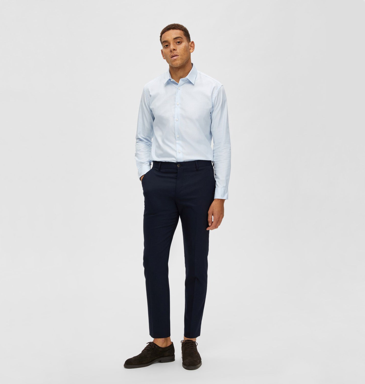 Slim Neil Trousers - Navy Blazer
