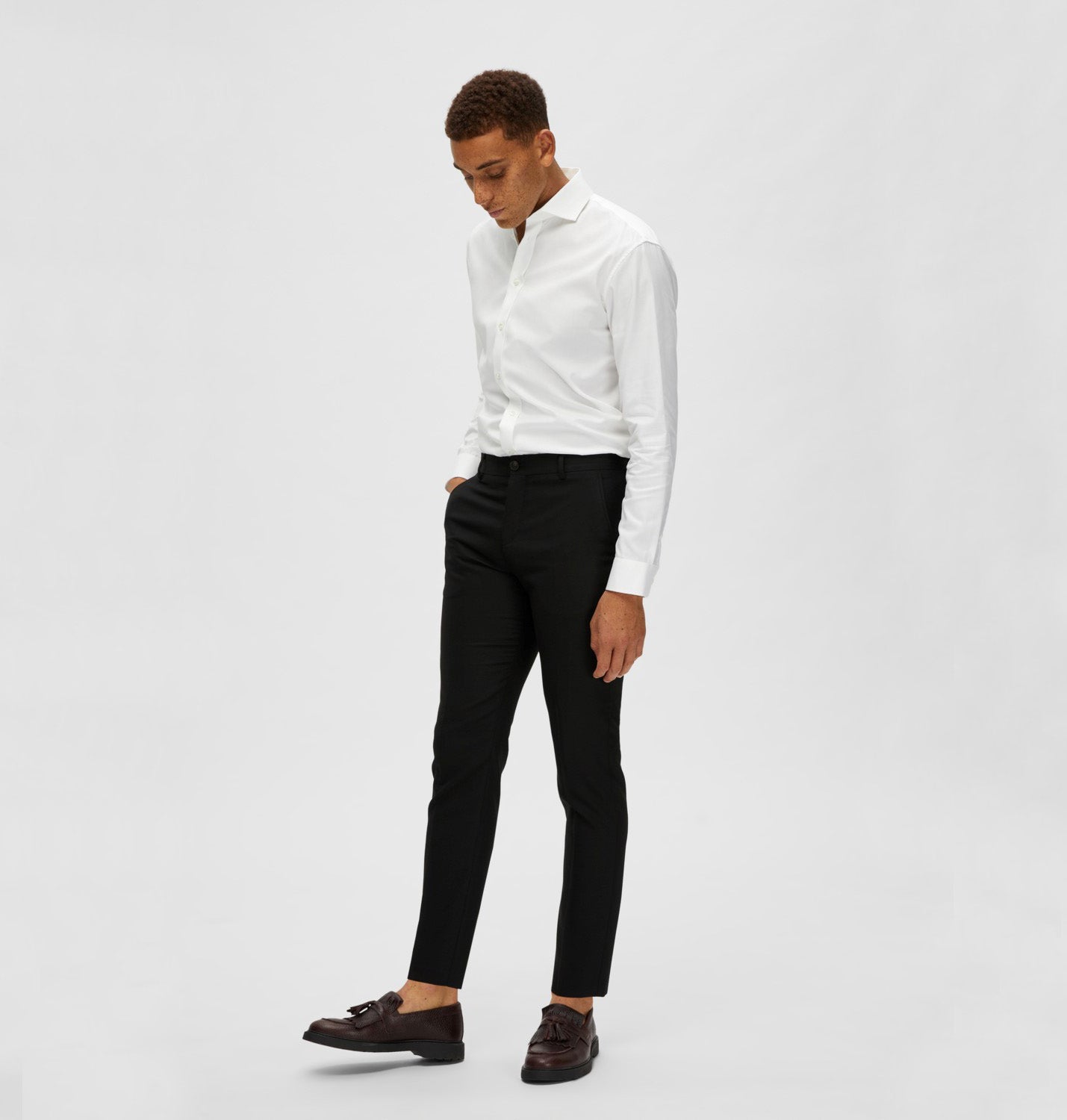 Slim Neil Trousers - Black