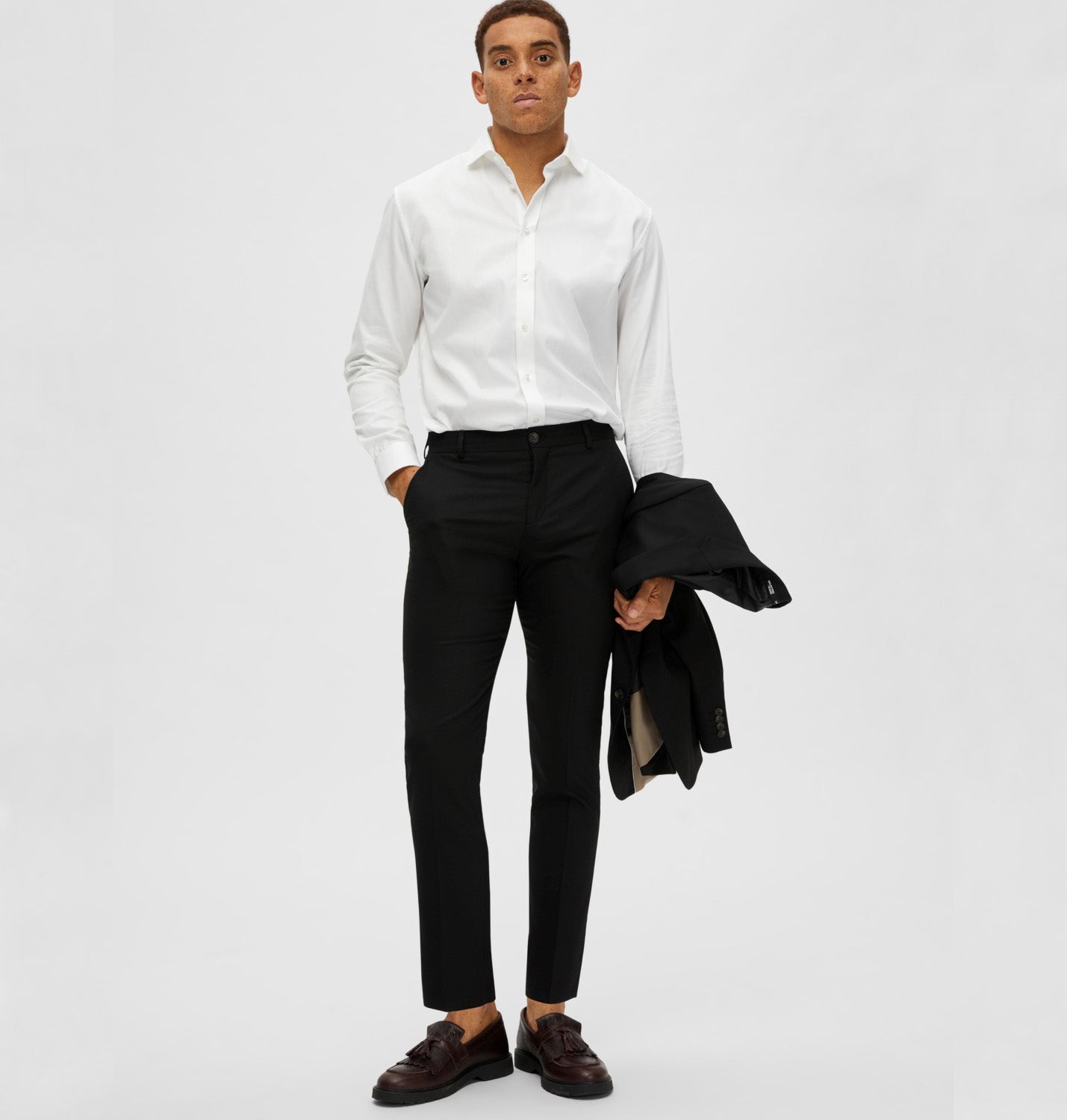 Slim Neil Trousers - Black