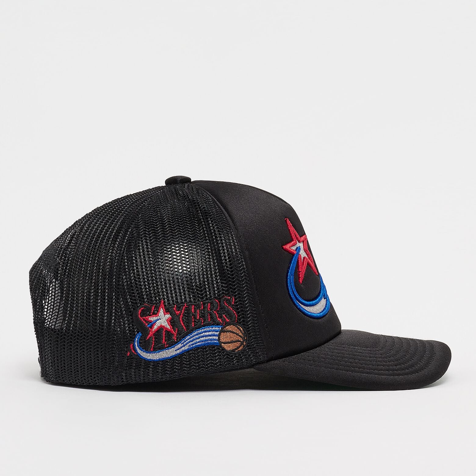 Logo Remix Trucker Snapback - Philadelphia 76Ers - Black