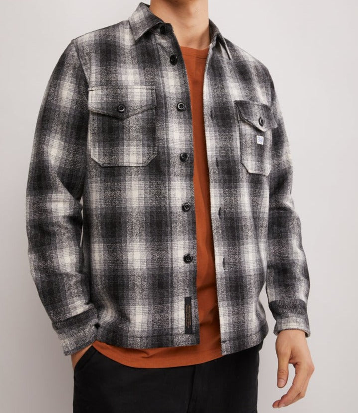 Marcus Check Shirt - Grey Plaid