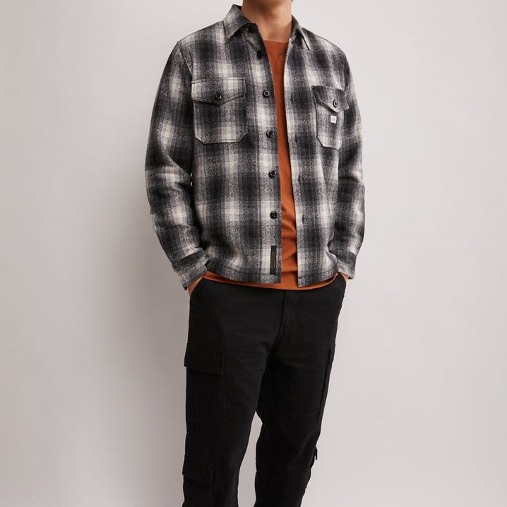 Marcus Check Shirt - Grey Plaid
