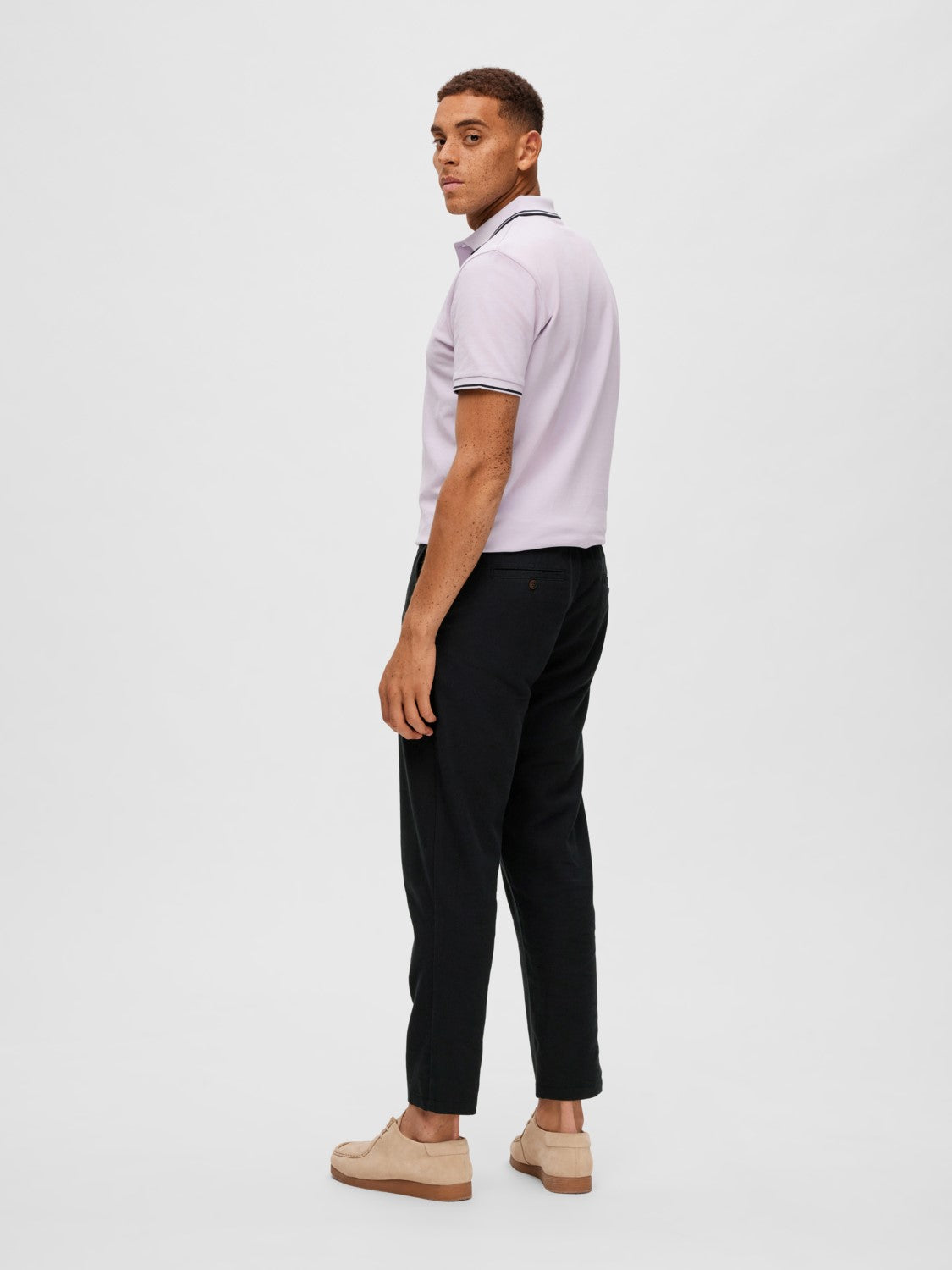 Slimtape Brody 172 Linen pant - Black