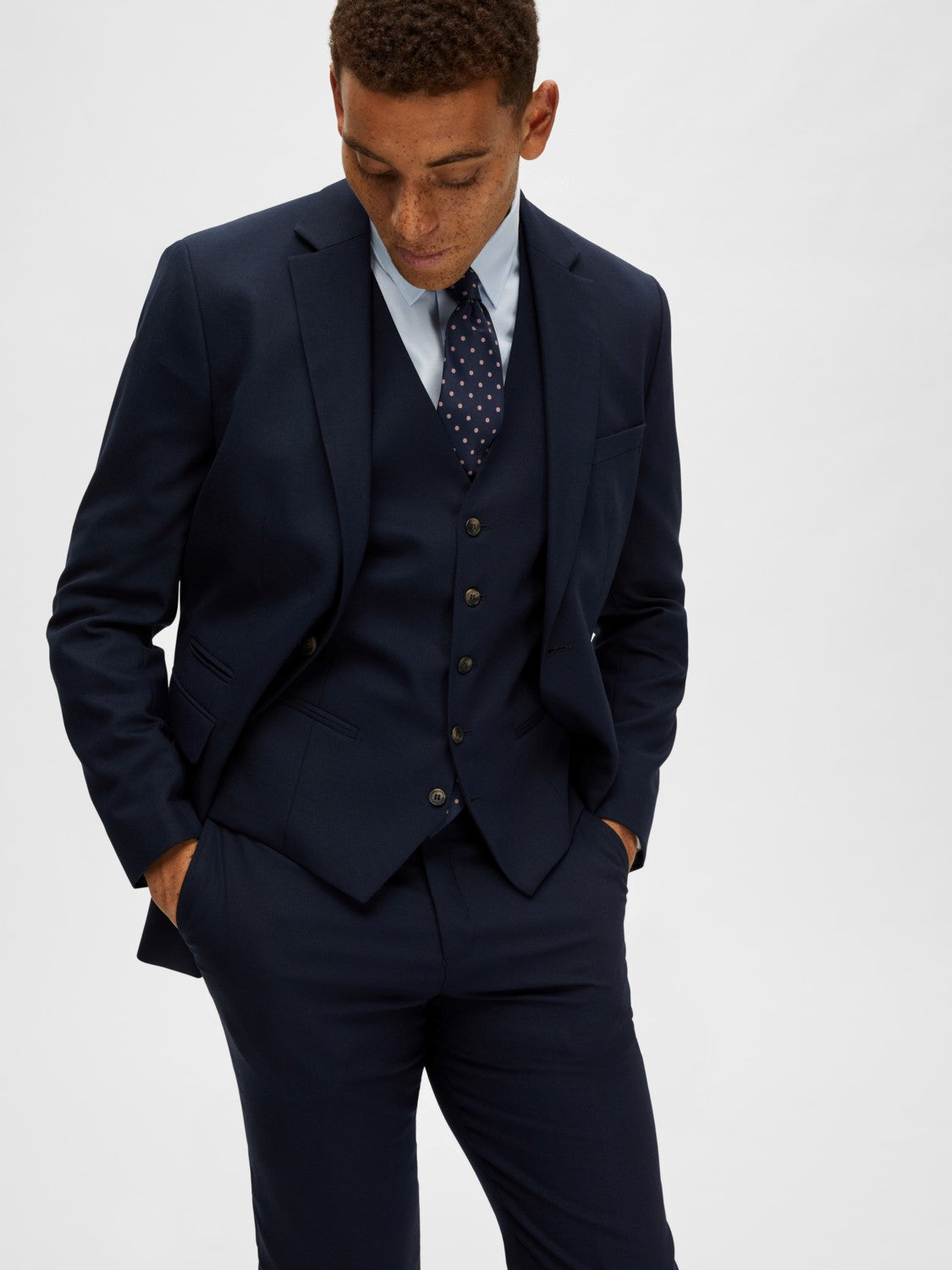 Slim Neil Waistcoat - Navy Blazer