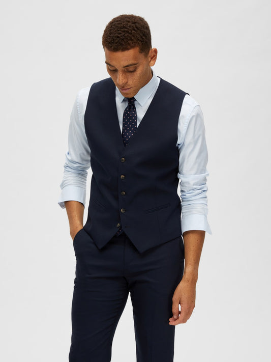 Slim Neil Waistcoat - Navy Blazer