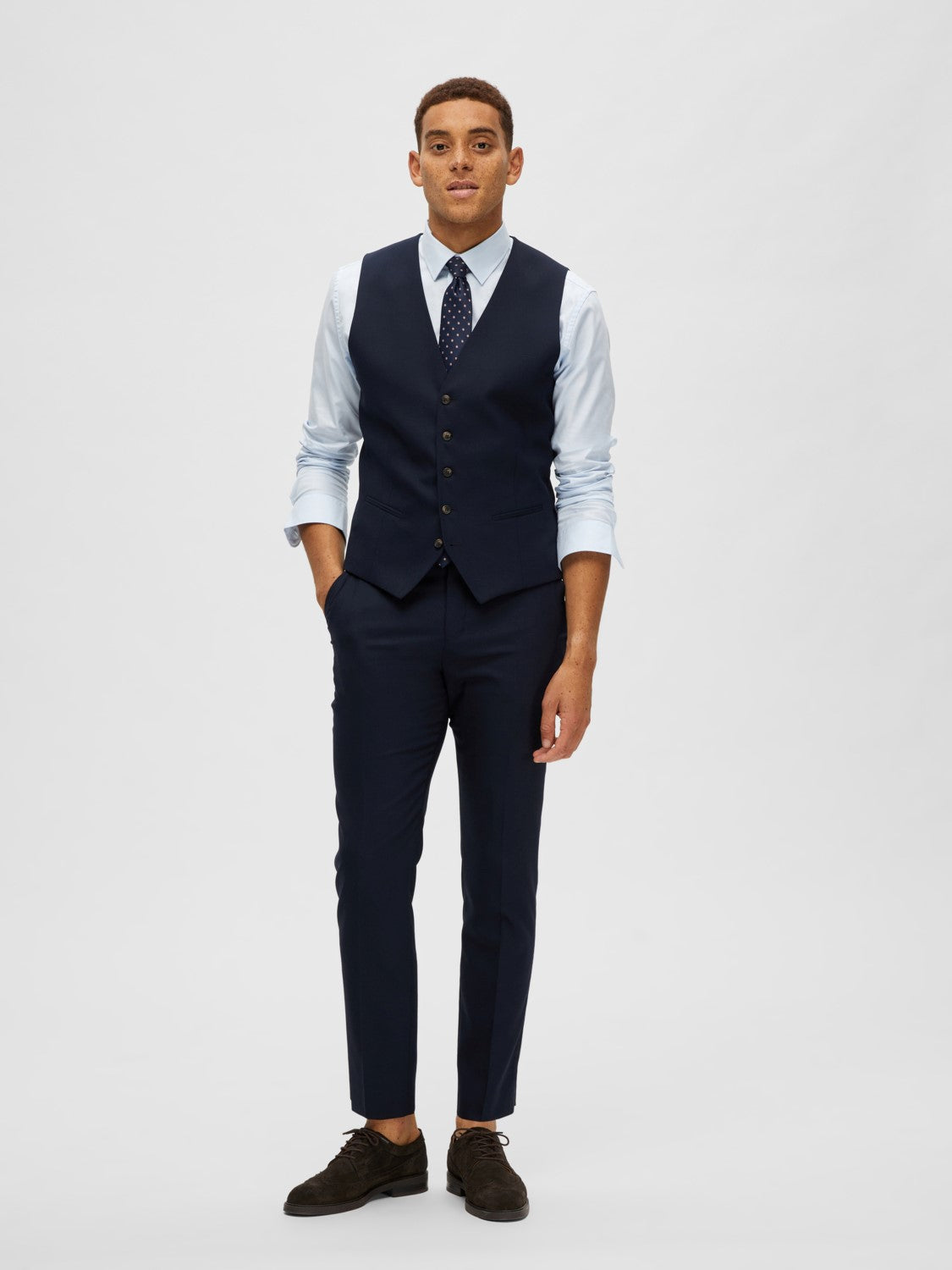 Slim Neil Waistcoat - Navy Blazer