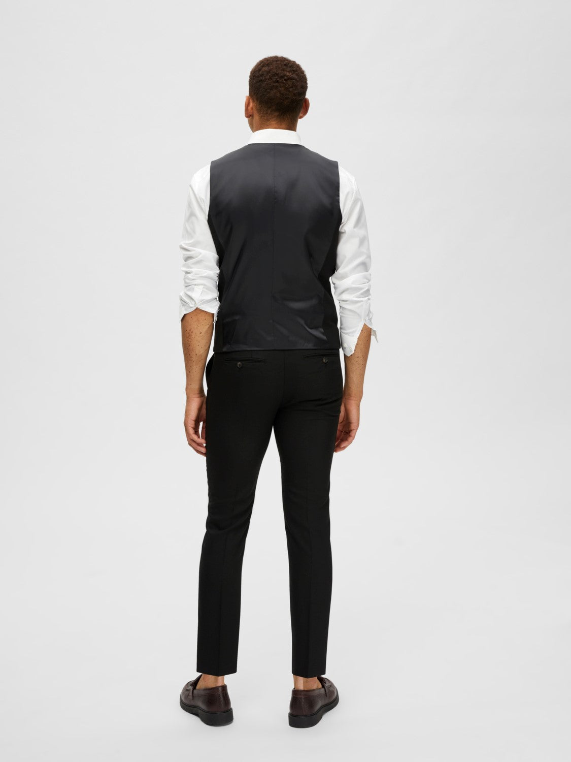 Slim Neil Waistcoat - Black